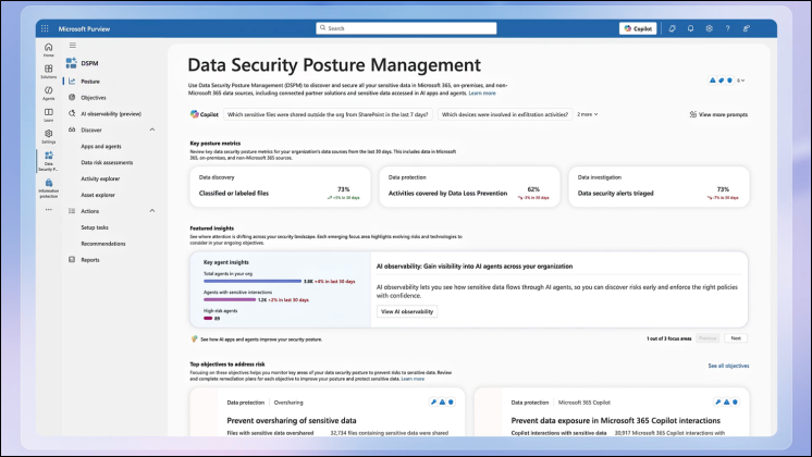 Data Security Risks Purview New Data Security Posture Management in Microsoft Purview