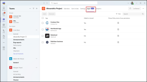 Enhanced App Support in Microsoft Teams Private Channels