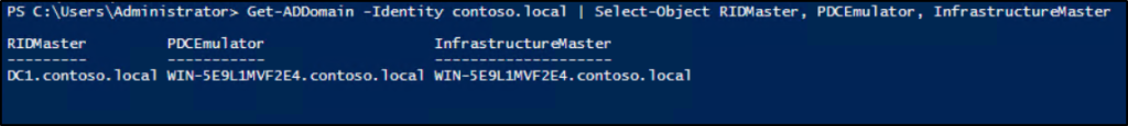 Get All Domain-Wide FSMO Role Holders Using PowerShell