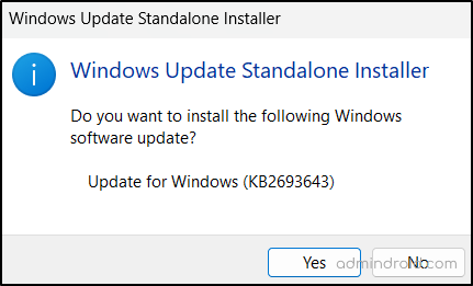 RSAT - Standanlone Update