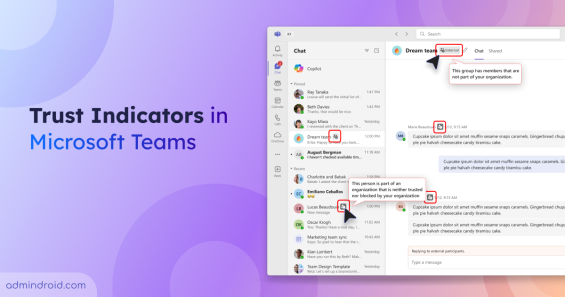 Trust Indicators in Microsoft Teams
