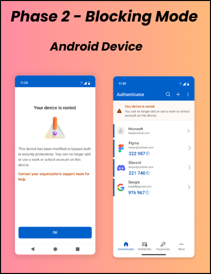 blocking mode in android device