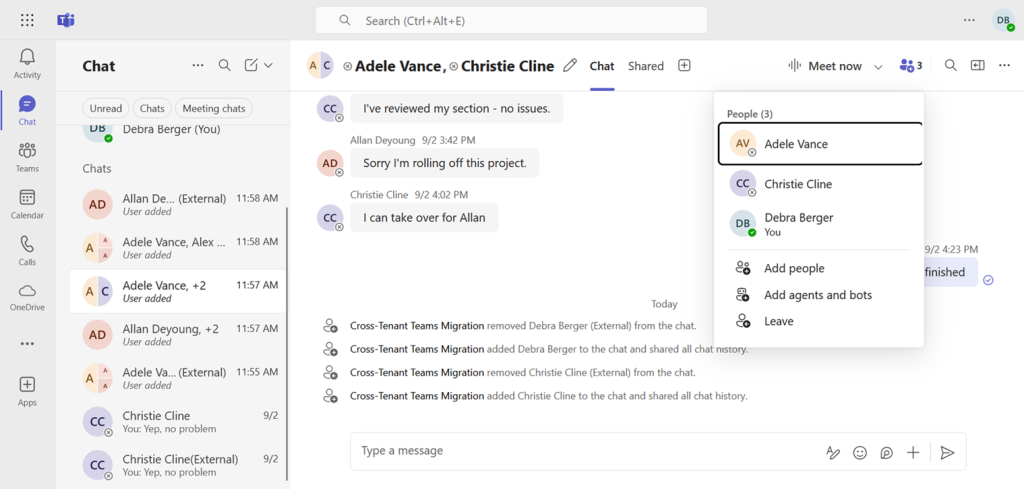 Cross-Tenant Teams Migration appears in Microsoft Teams