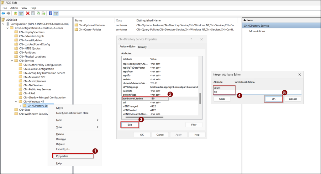 modify-default-tombstone-lifetime-adsi-edit
