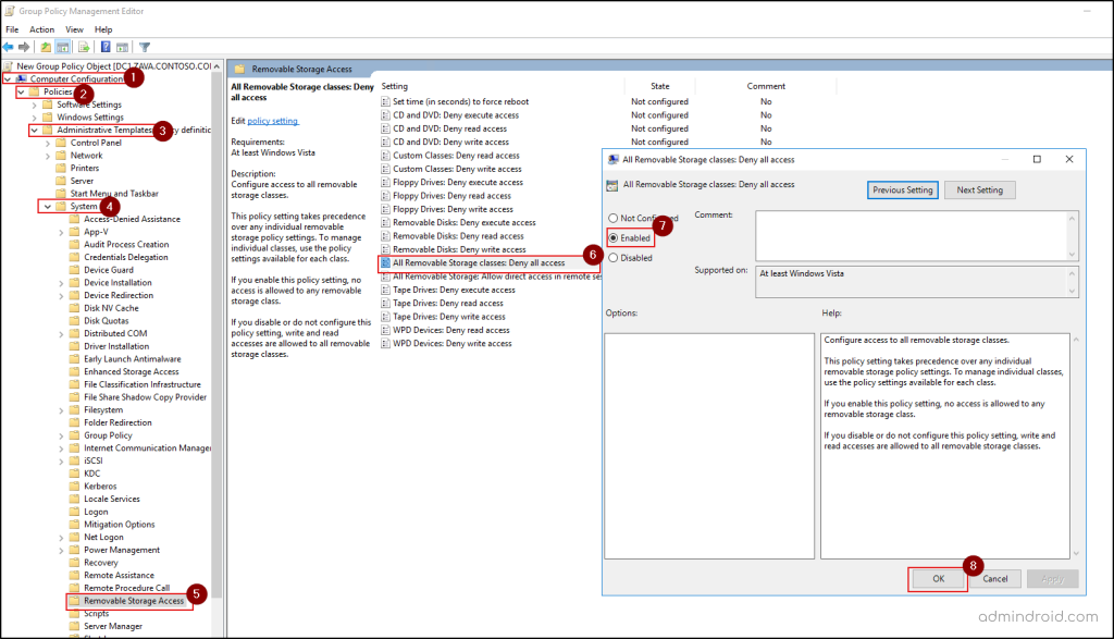 Configure Group Policy Object Settings