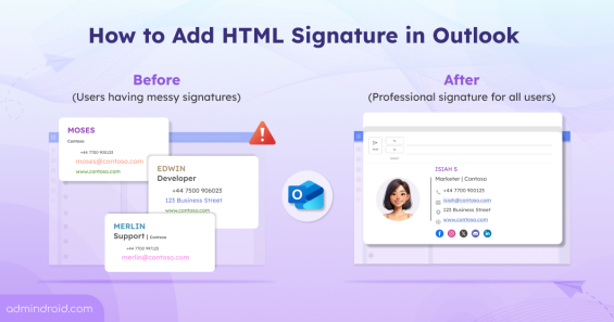 How to Add HTML Signature in Outlook