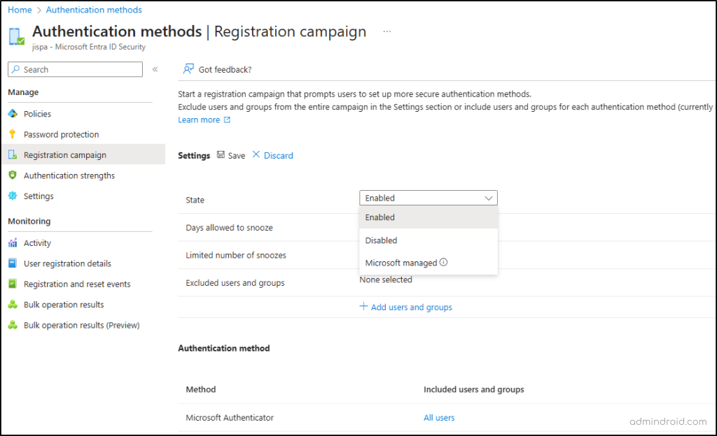 Passkey Profile in Microsoft Entra