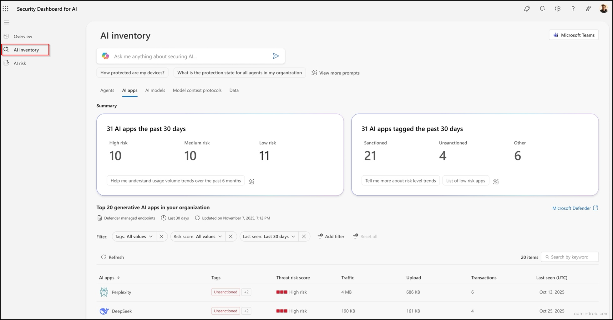 New Security Dashboard for AI is Now in Public Preview