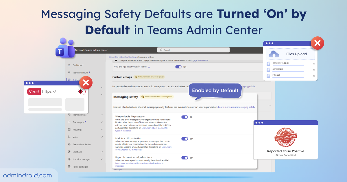Teams Messaging Safety Defaults are Enabled Automatically