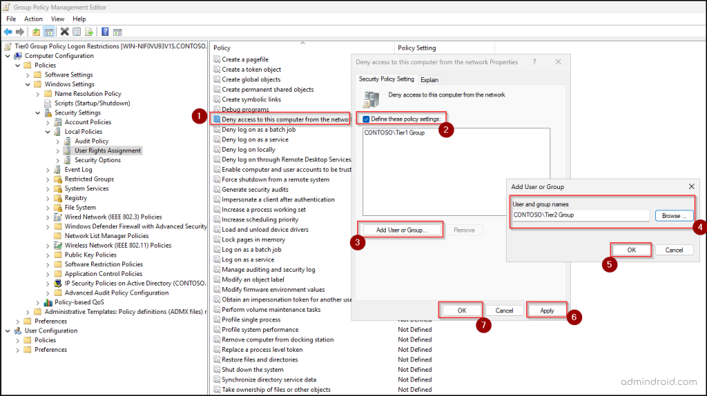 GPO Restrictions in Active Directory Tiered Administration
