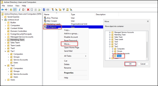 How to Implement Tiered Model in Active Directory