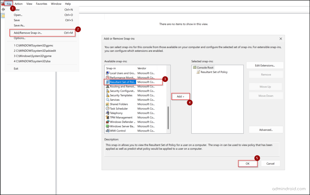 Resultant Set of Group Policy Settings