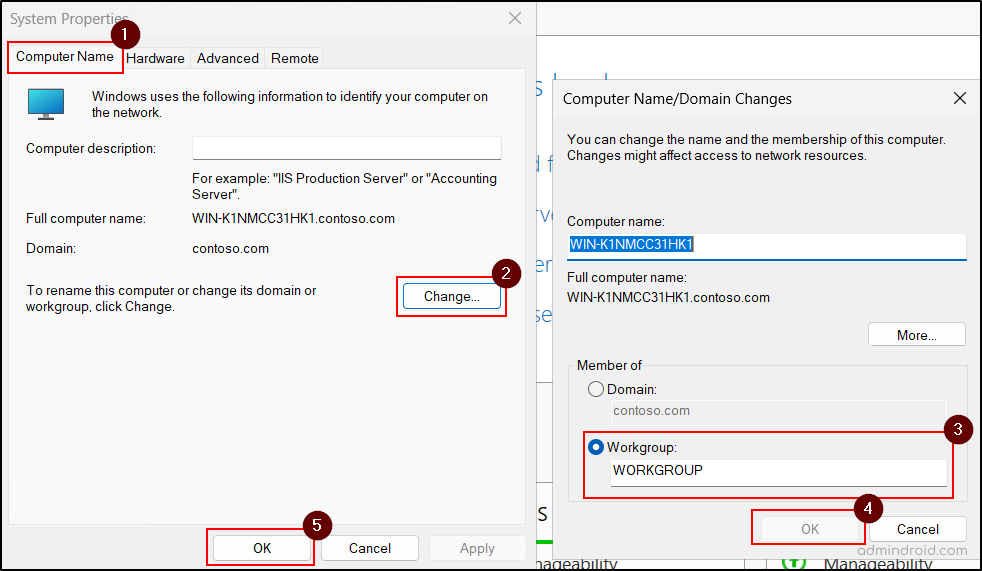 Disjoin the Member Sever from the Domain