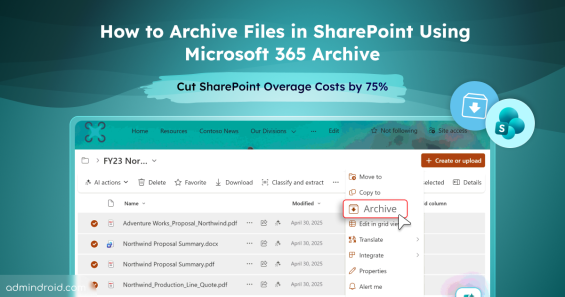 File Level Archiving in SharePoint Online