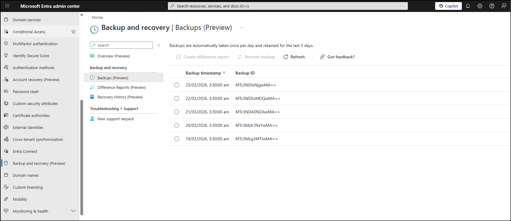 Restore Objects with Microsoft Entra Backup and Recovery