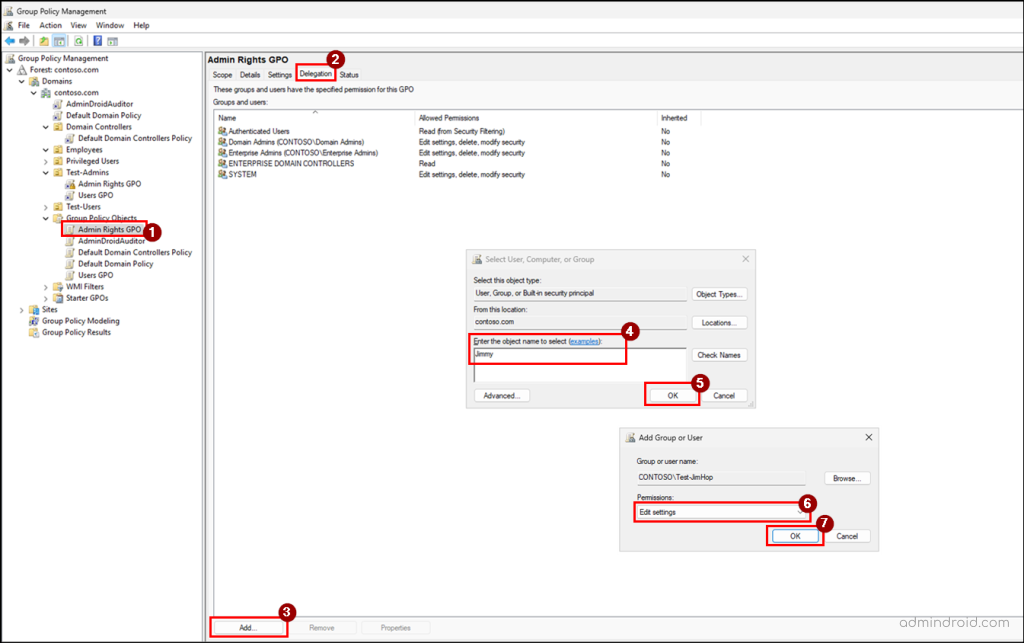 Delegate GPO Permissions in Active Directory