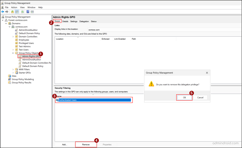 Apply Security Filtering to GPO