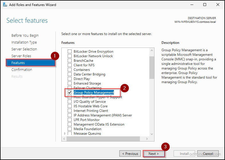 Install Group Policy Management Console