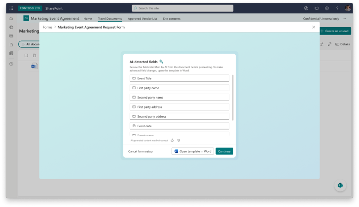 Generate Structured Documents in SharePoint Online
