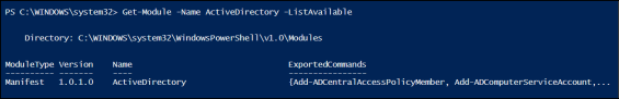 Install and Import Active Directory PowerShell Module