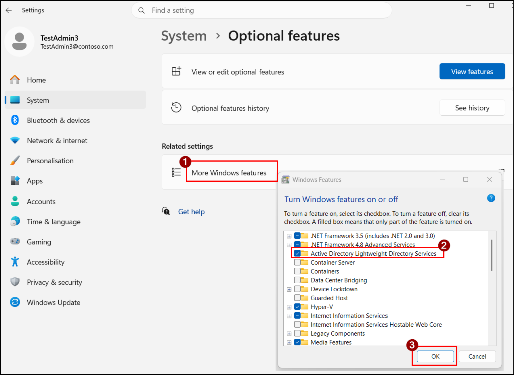 Active Directory PowerShell Module from Windows Optional Features