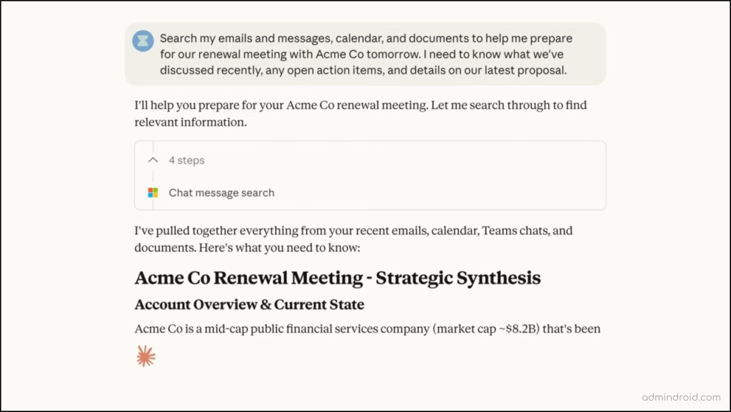 Connect Claude to Microsoft 365 Services