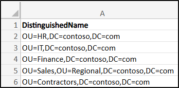 Sample CSV for Input