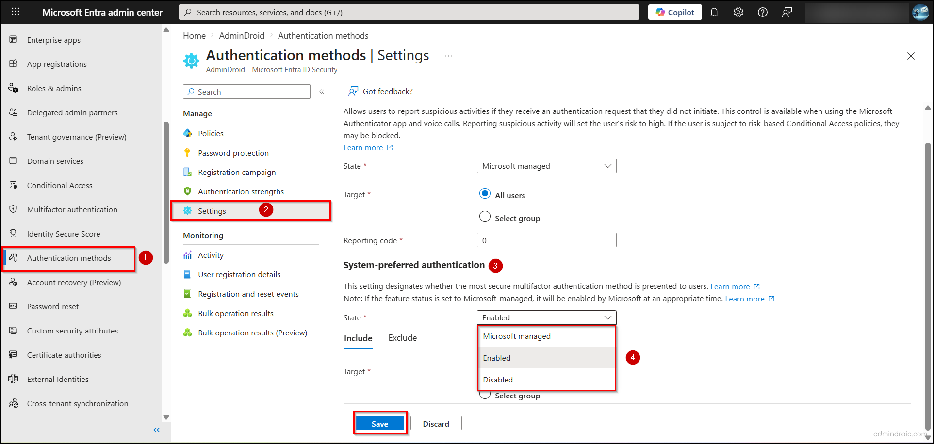 Device-preferred Credential logic across System-Preferred MFA Modes 