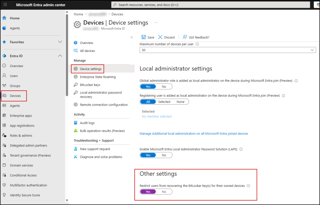 security settings to disable 