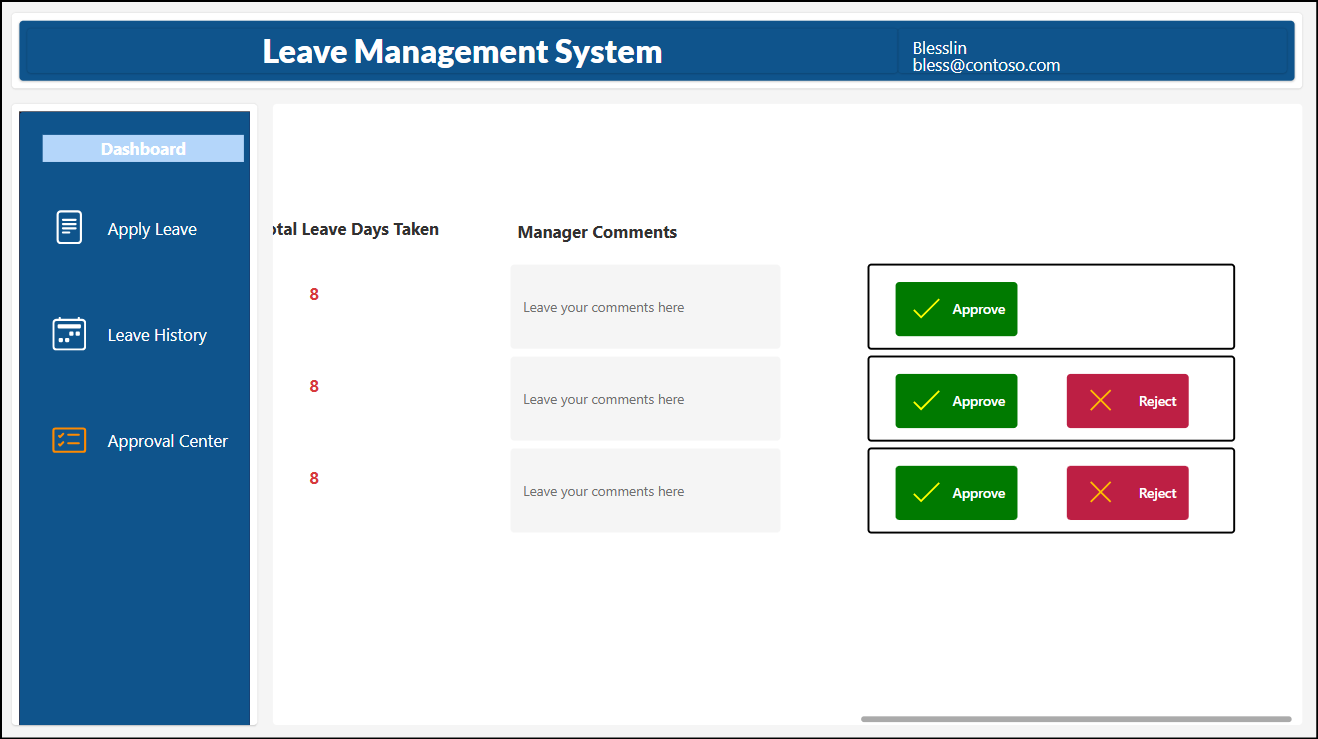 Leave Management System Using Power Apps