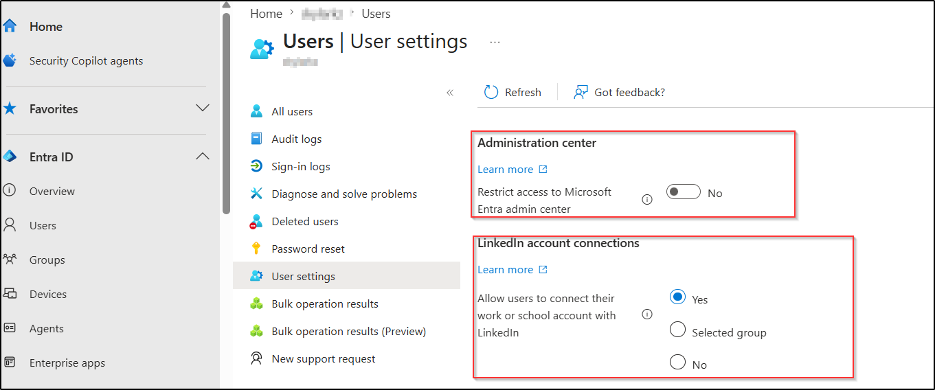 How to Manage Default Permissions for LinkedIn Integration and Entra Access