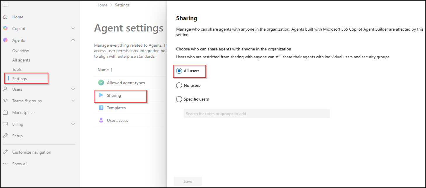 Manage AI Agent Sharing in Microsoft 365