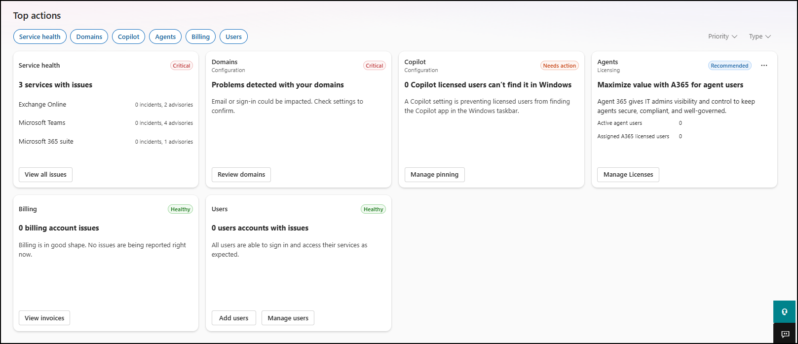 New Microsoft 365 Admin Center Dashboard Experience