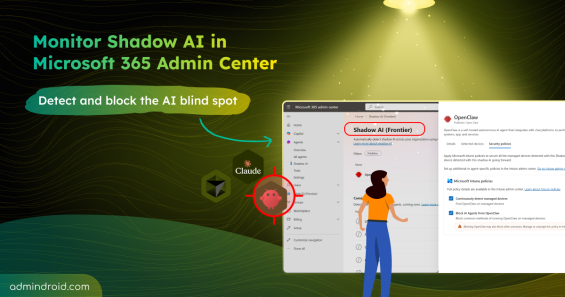 Monitor Shadow AI in Microsoft 365 Admin Center