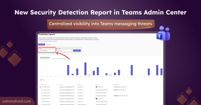 Security Detection Report in Teams Admin Center