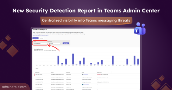New Security Detection Report in Teams Admin Center