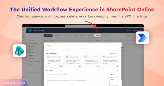 Unified Workflow Experience in SharePoint Online