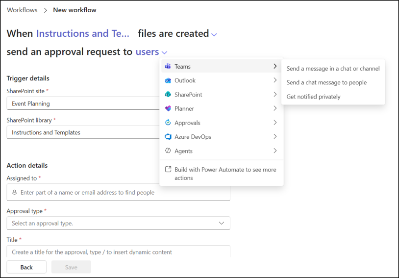 Integrated Workflow Experience in SharePoint Online