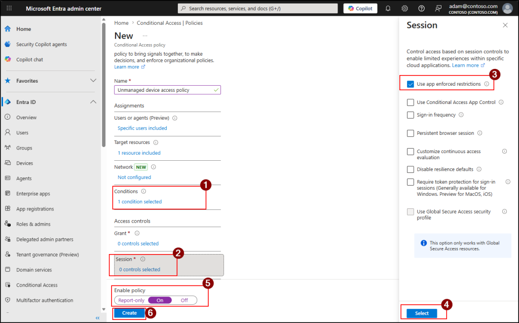 Enable CA Policy for Unmanaged Device Access