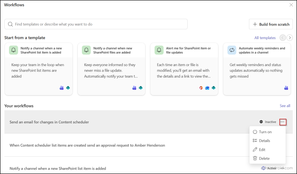 Create and Manage PA Workflows in SharePoint Online