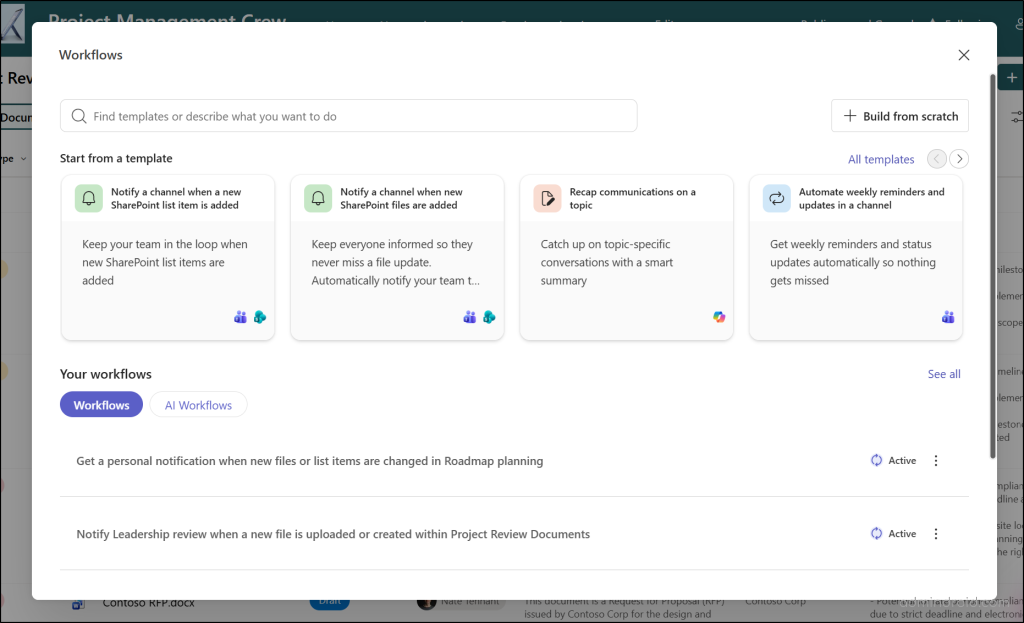 Unified Workflow Experience in SharePoint Online