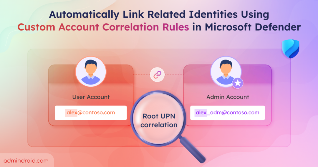 Custom Account Correlation Rules in Microsoft Defender