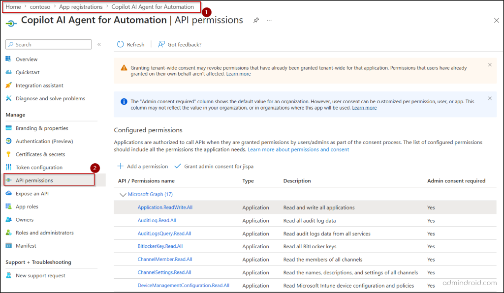 Audit API Permissions of Microsoft Entra Workload Identities