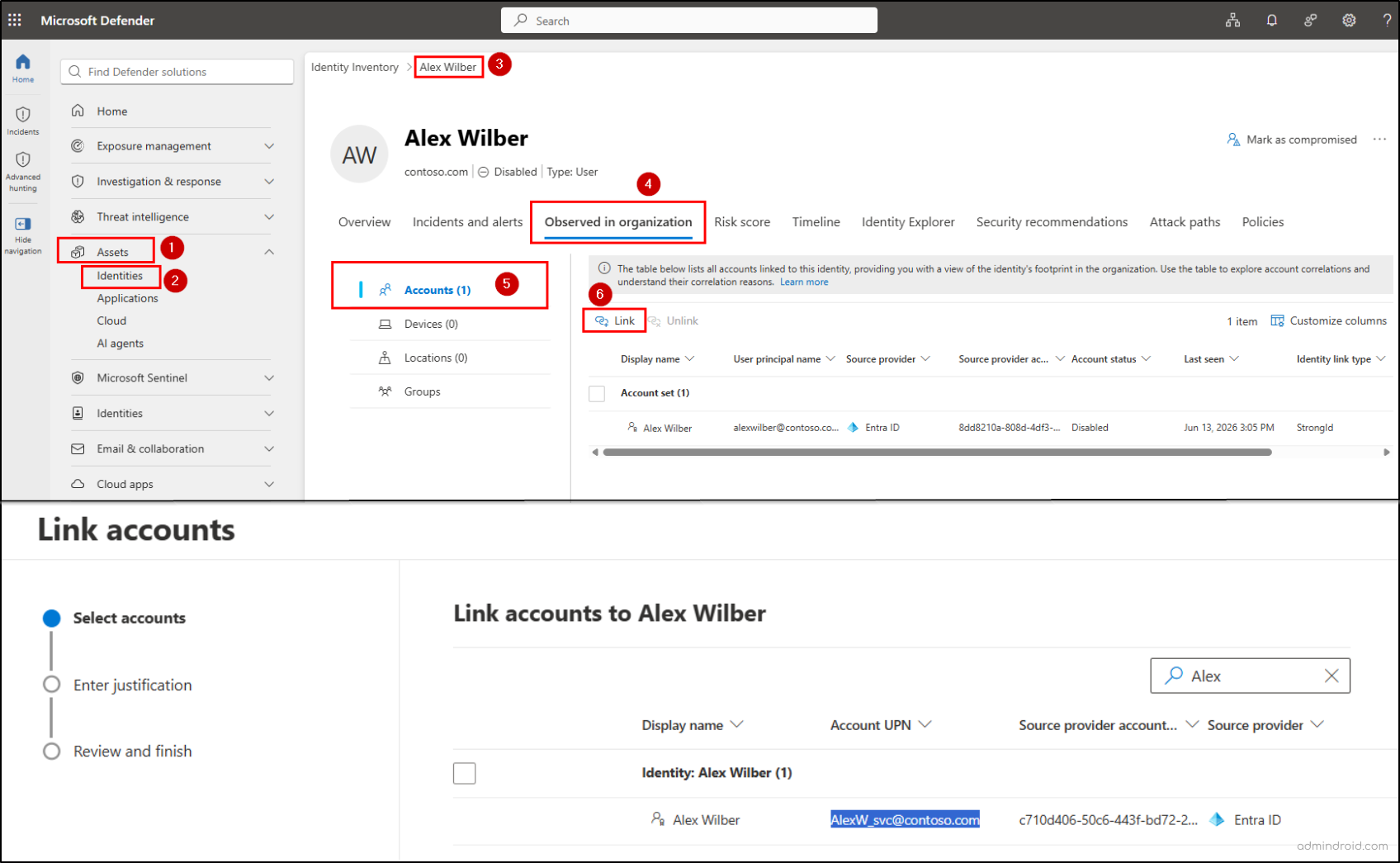 Manual Account Correlation in Microsoft Defender