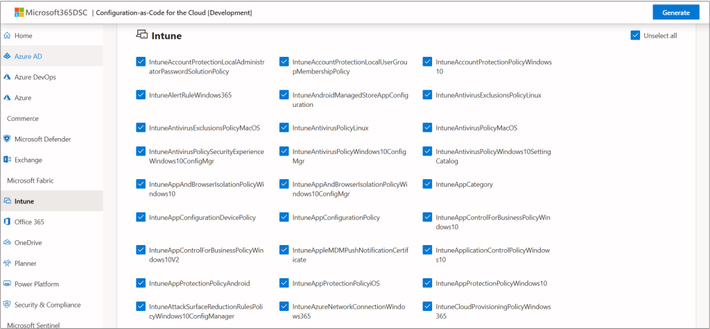 Microsoft365DSC to backup tenant configuration