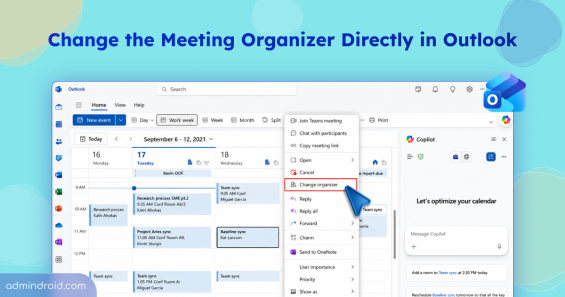 Change the Meeting Organizer in Outlook