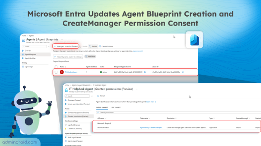 Microsoft Entra Updates Agent Blueprint Creation and Consent Requirements